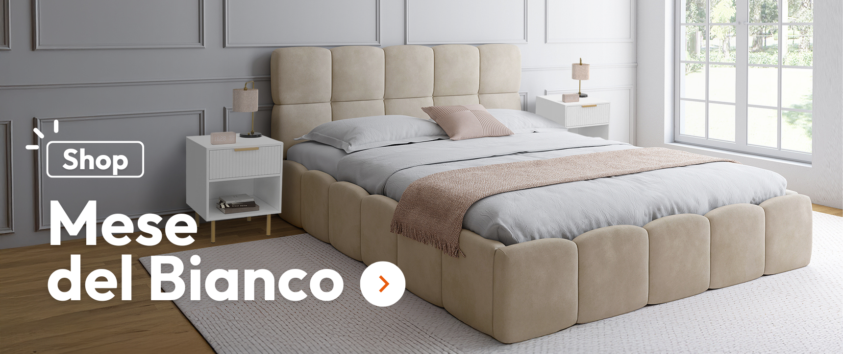 Mois du Blanc - Biancheria da letto e mobili per un comfort assoluto